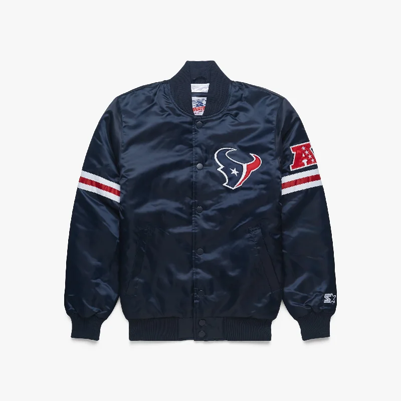 HOMAGE X Starter Texans Satin Jacket