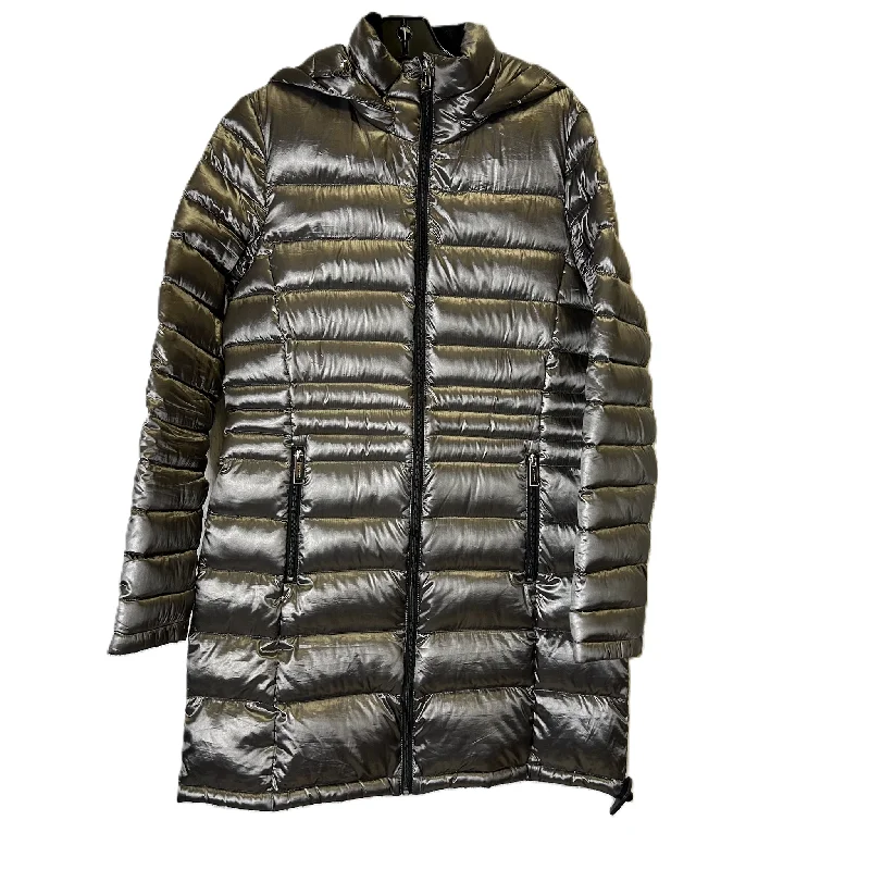 Coat Puffer & Quilted By Andrew Marc In Grey, Size: M