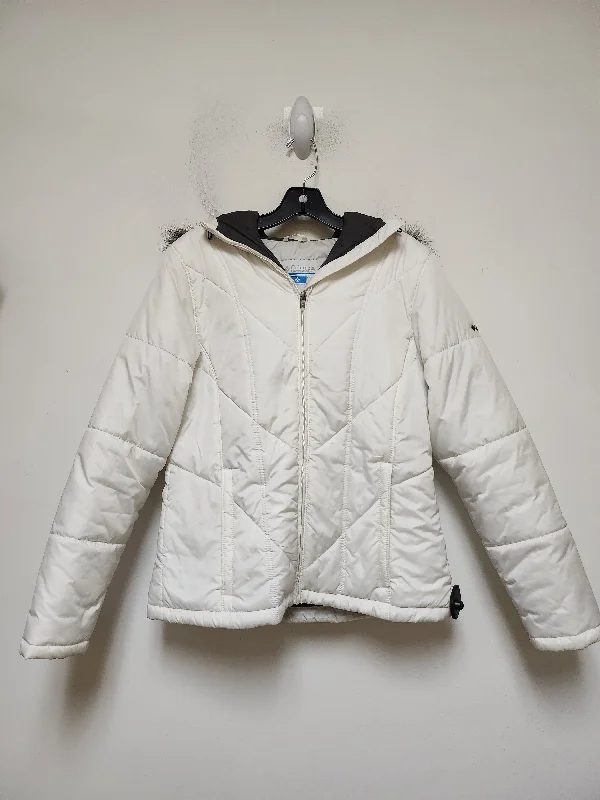 Coat Puffer & Quilted By Columbia In White, Size: 0