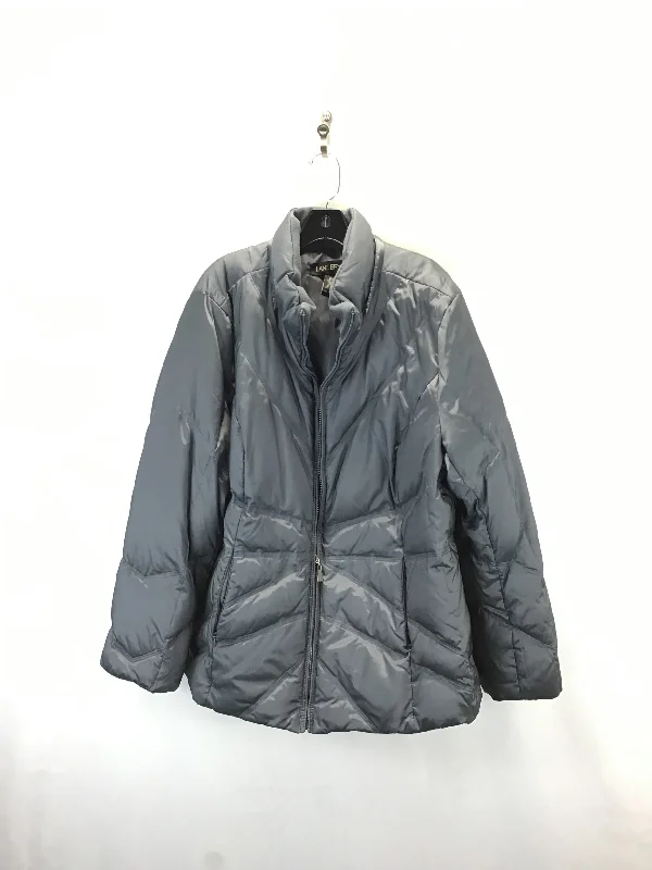 Coat Puffer & Quilted By Lane Bryant In Grey, Size: 18