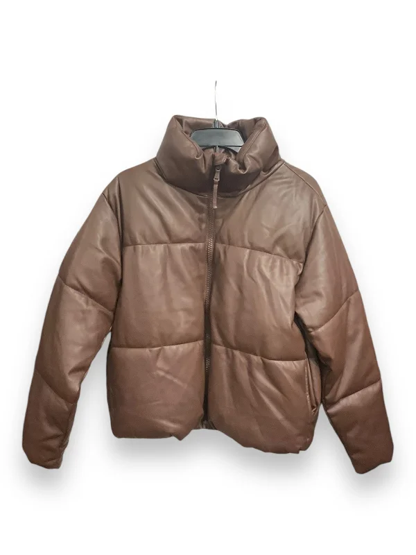 Coat Puffer & Quilted By Old Navy In Brown, Size: S