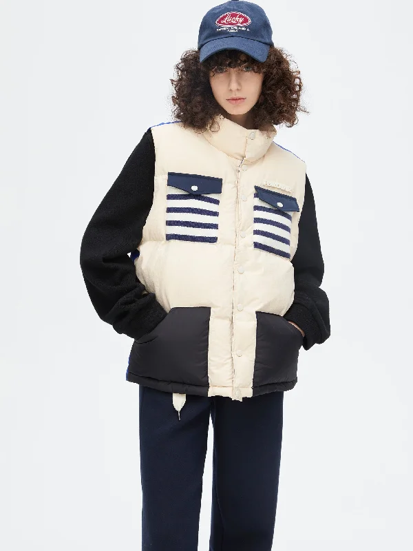 Fake Two Piece Down Jacket