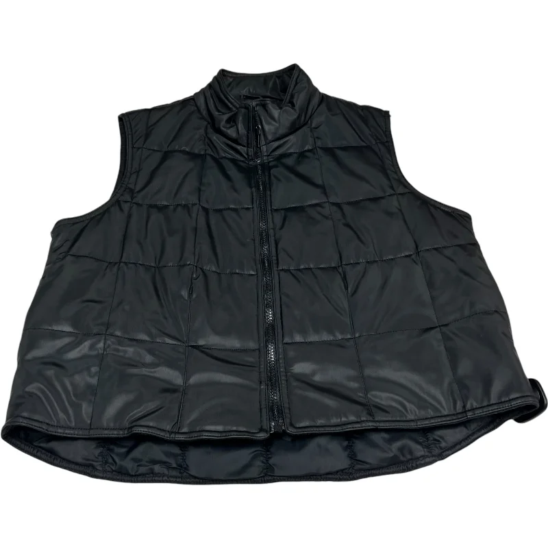 Vest Puffer & Quilted By Fleet Street In Black, Size: M