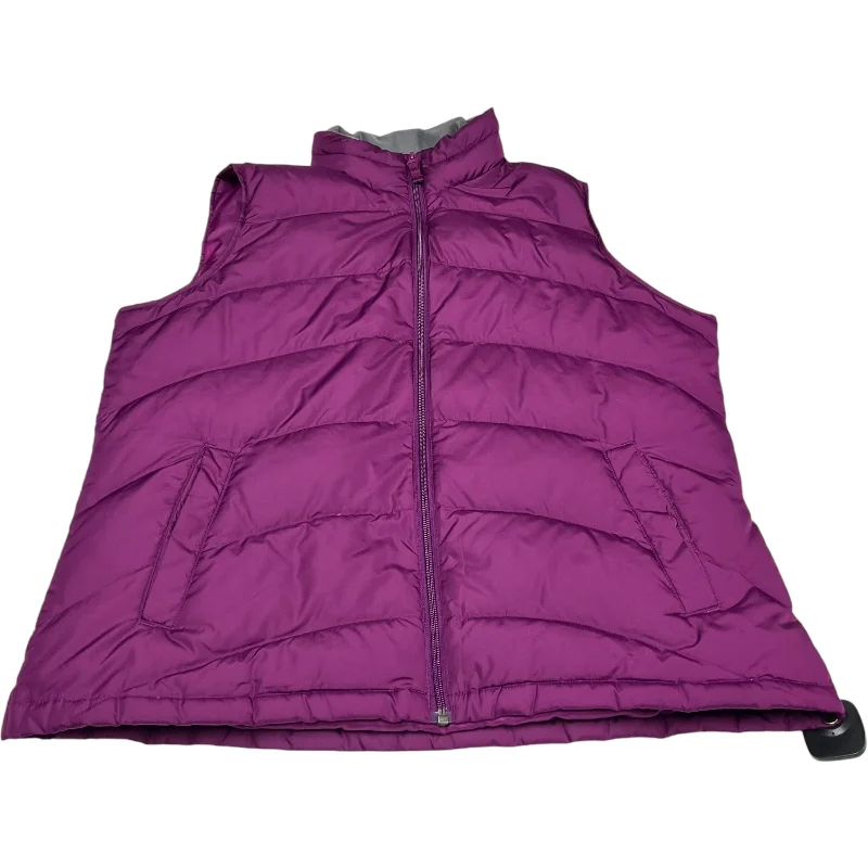 Vest Puffer & Quilted By Lands End In Purple, Size: L