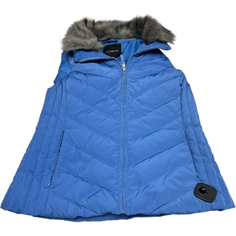 Vest Puffer & Quilted By Talbots In Blue, Size: M