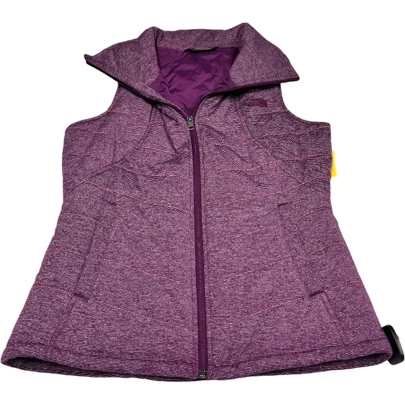 Vest Puffer & Quilted By The North Face In Purple, Size: M