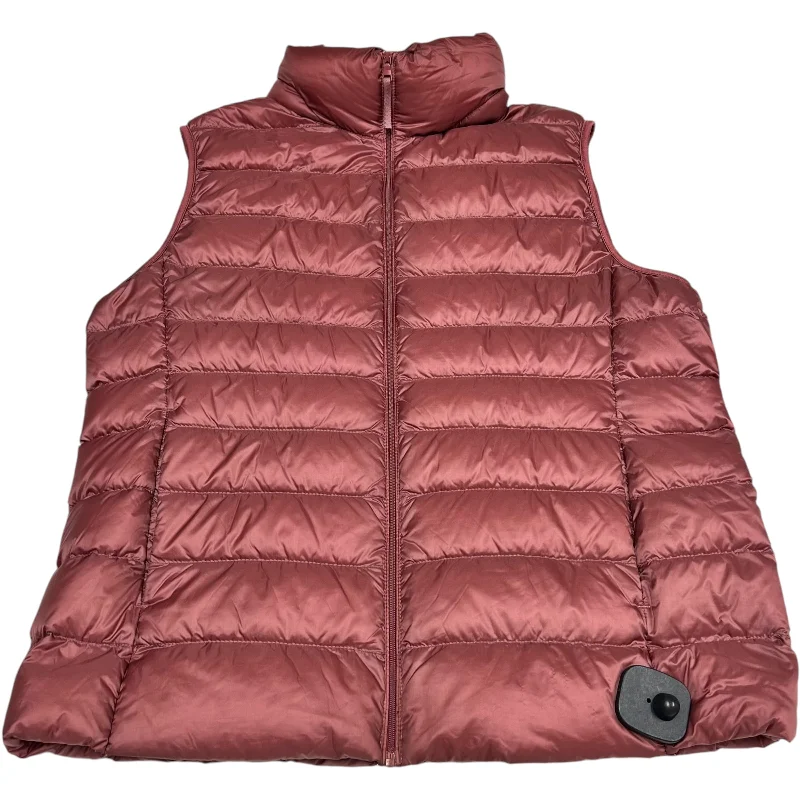 Vest Puffer & Quilted By Uniqlo In Pink, Size: L